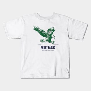 Philly Eagles (White font) - Philadelphia Eagles Kids T-Shirt